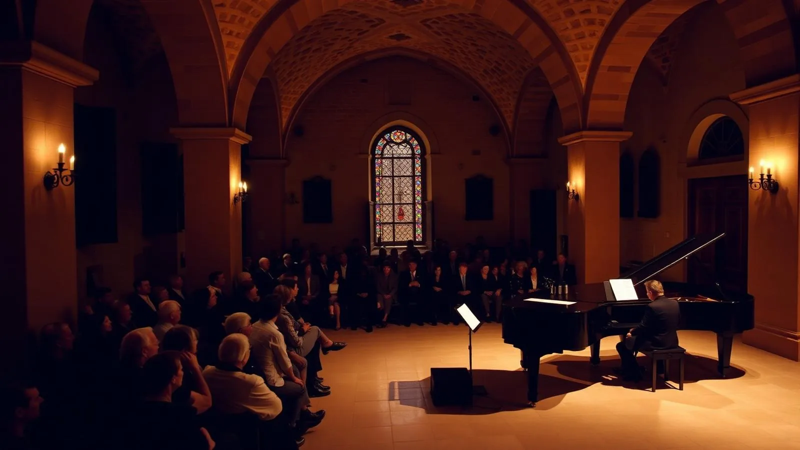Konzertabend in der Kartause von Valldemossa beim Chopin Festival auf Mallorca.