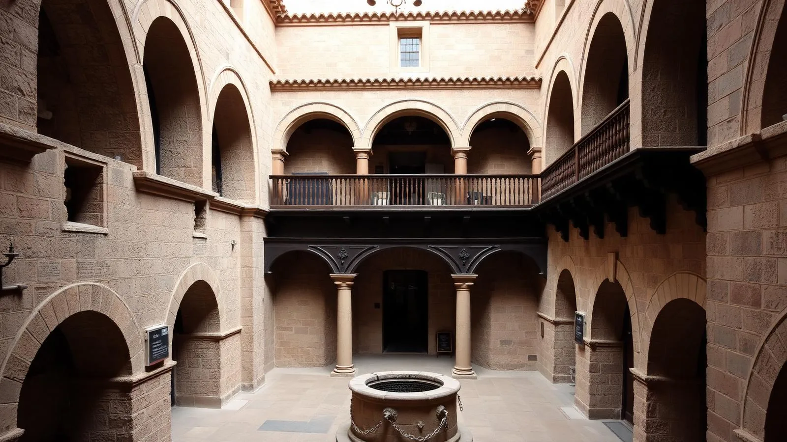 Innenhof des Palacio Can Aiamans, Sitz des Museu de Mallorca in Palma.
