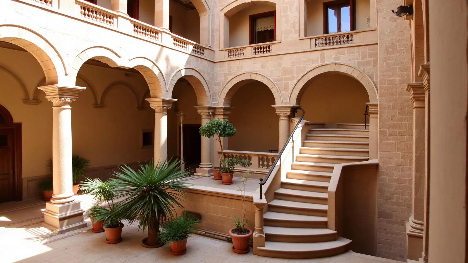 Innenhof des Museu Fundació Juan March in Palma de Mallorca.