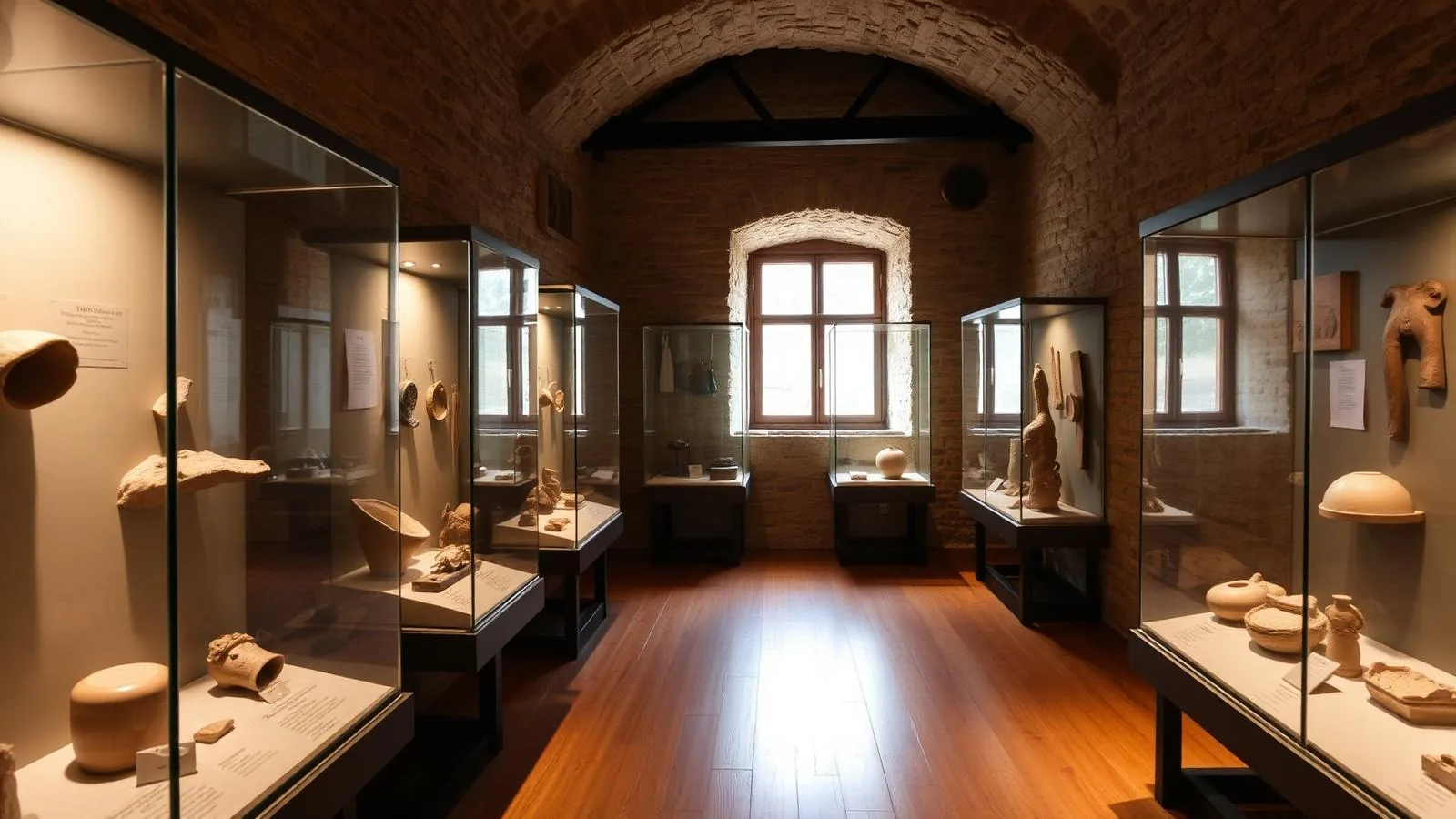 Ausstellungsraum im Museu Regional d'Artà auf Mallorca.